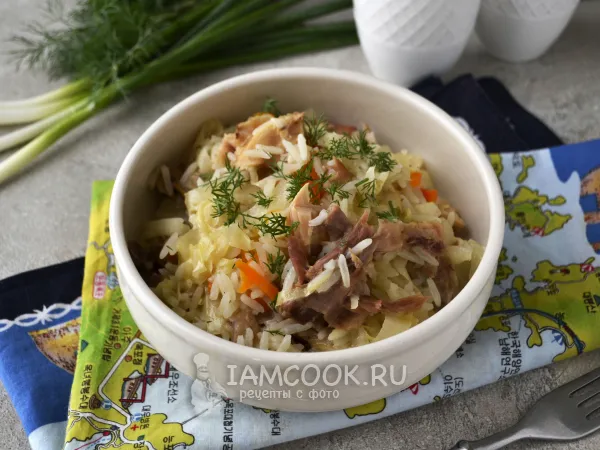 Фото готового блюда: Ленивые голубцы с тушенкой