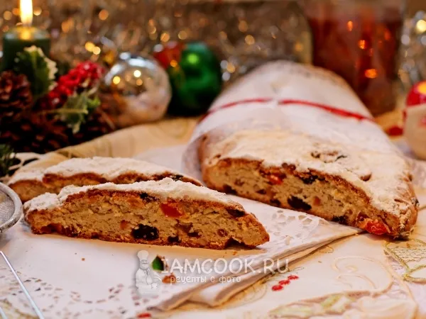 Фото готового блюда: Творожной штоллен без дрожжей