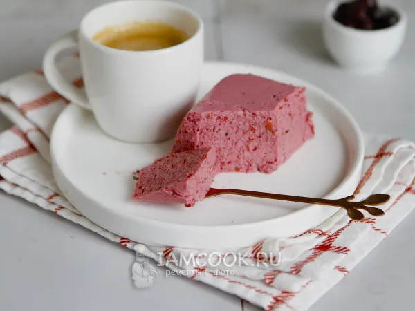 Фото блюда: Творожно-ягодное желе (кето)