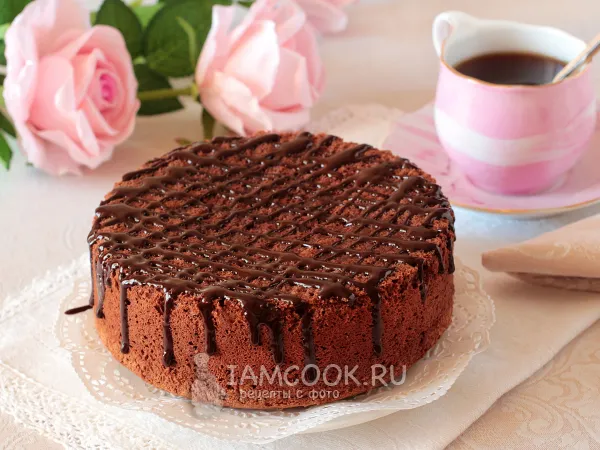 Фото блюда: Шоколадный бисквит на белках