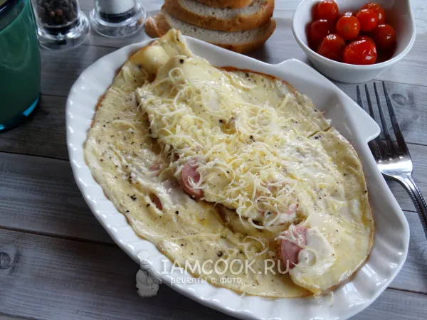 Фото блюда: Омлет со сливками