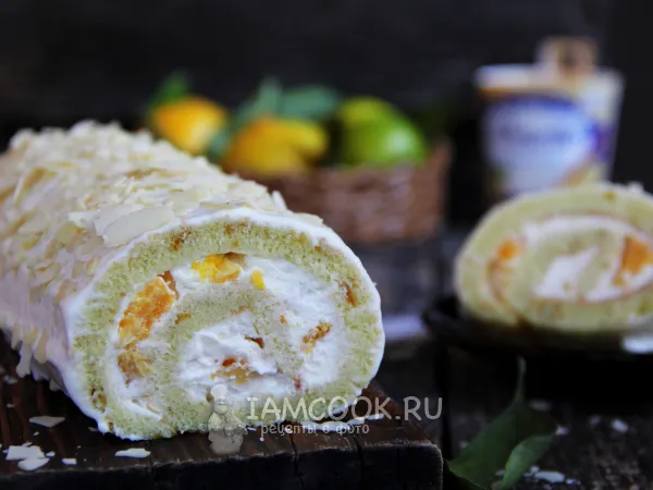 Фото готового блюда: Апельсиновый рулет