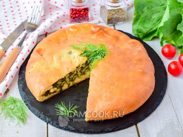 Фото блюда: Осетинский пирог с щавелем и сыром