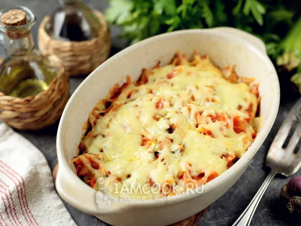 Фото блюда: Кабачки под шубой в духовке