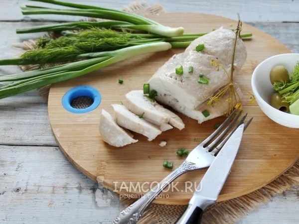 Фото готового блюда: Куриная грудка в пароварке