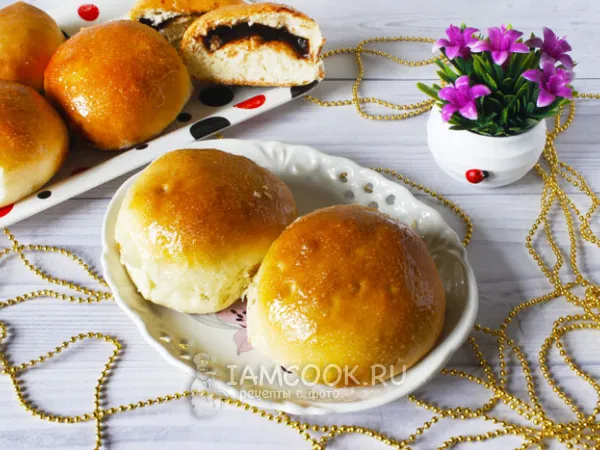 Фото блюда: Булочки с яблочным повидлом