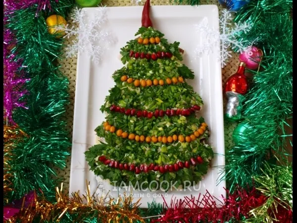 Фото готового блюда: Салат «Ёлка»