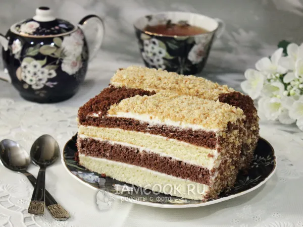 Фото блюда: Торт «День и ночь» со сметанным кремом