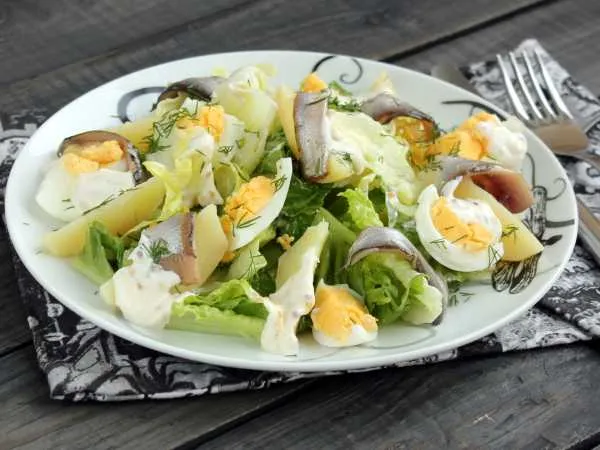 Фото блюда: Салат с анчоусами