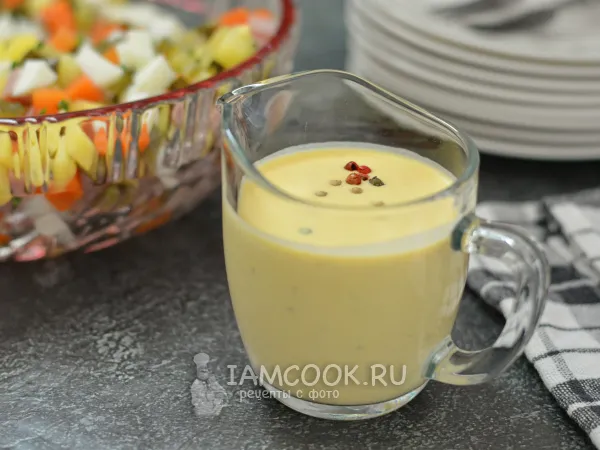 Фото блюда: Заправка для Оливье (+салат Оливье)