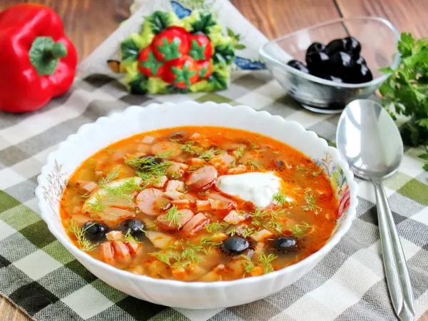 Фото блюда: Солянка сборная мясная с грибами