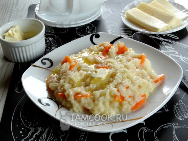 Фото блюда: Рисовая каша с морковью
