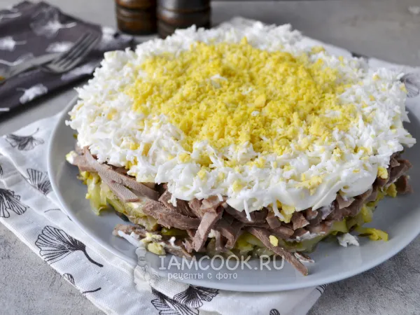 Фото блюда: Салат «Орландо» с языком