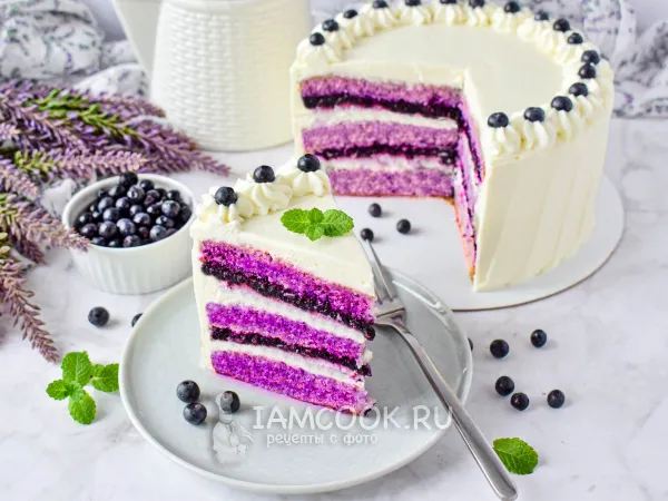 Фото блюда: Лавандовый торт