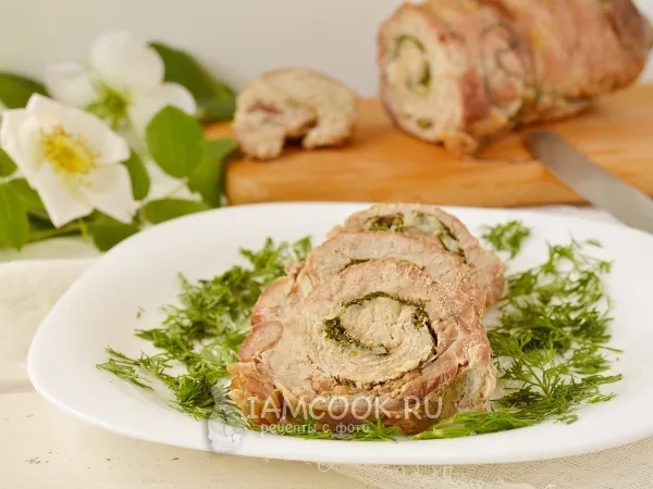 Фото готового блюда: Свиной рулет в духовке