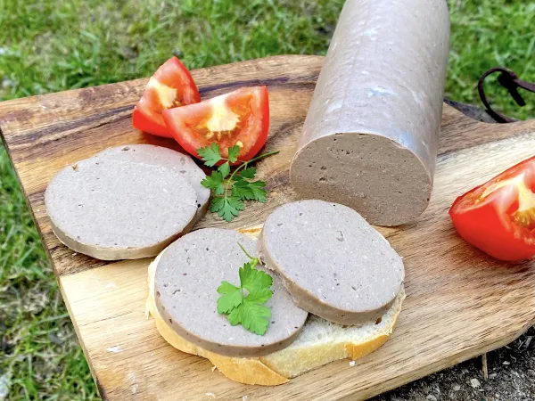 Фото готового блюда: Куриная ливерная колбаса