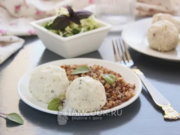 Фото готового блюда: Куриные тефтели на пару в мультиварке