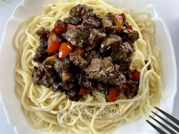 Фото блюда: Конина в соевом соусе