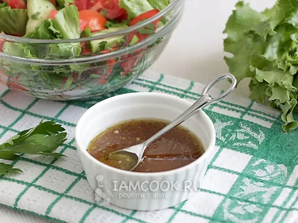Фото блюда: Сладкий соус для салата