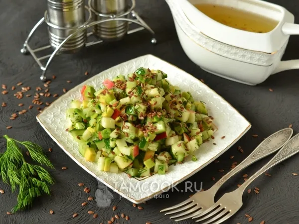 Фото блюда: Салат из авокадо с семенами льна