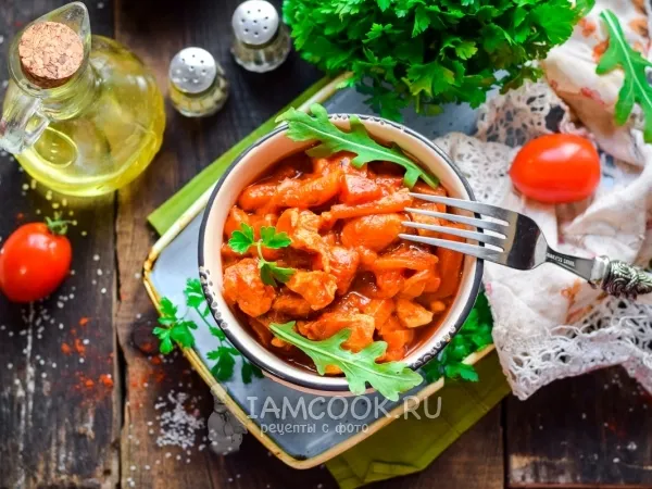 Фото блюда: Томатная подлива из курицы