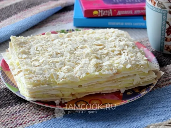 Фото блюда: Ленивый торт «Наполеон» (из лаваша)