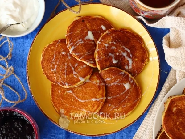 Фото готового блюда: Панкейки с кукурузной мукой