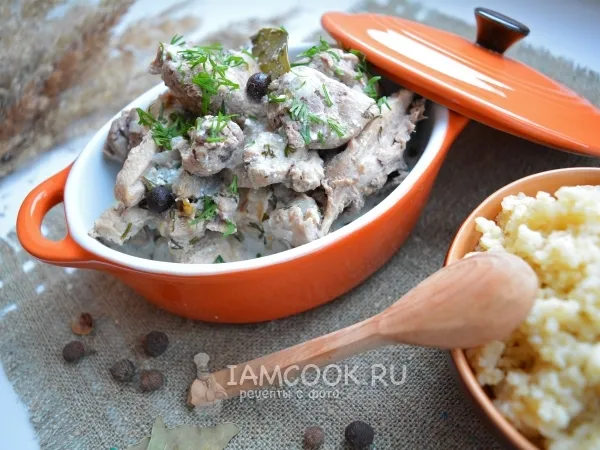 Фото блюда: Фазан тушеный в сметане в мультиварке