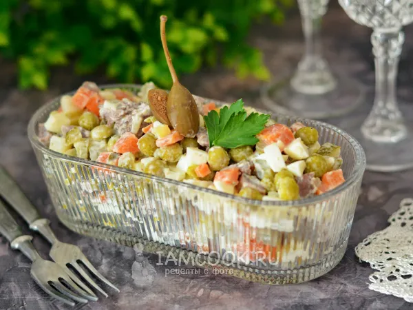 Фото блюда: ПП-оливье с говядиной