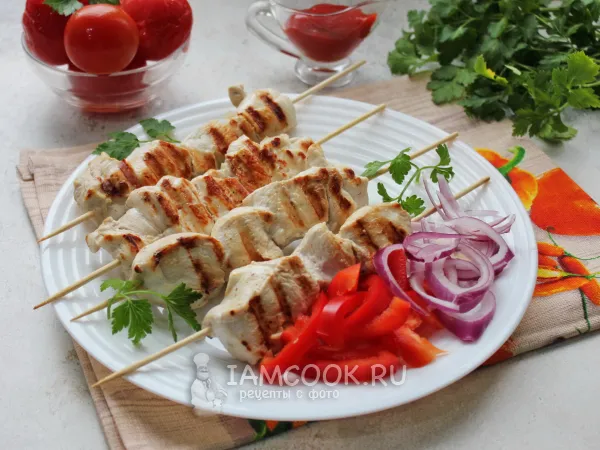 Фото готового блюда: Шашлык на электрогриле