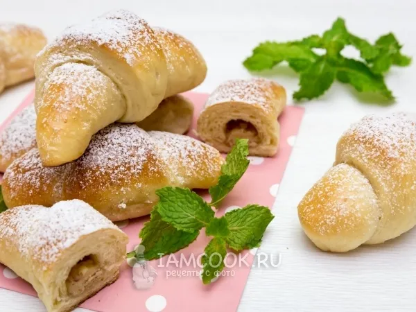 Фото блюда: Рулетики с марципаном и миндалем