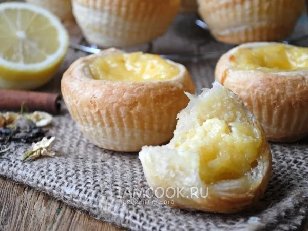 Фото блюда: Португальское пирожное Паштейш с заварным кремом