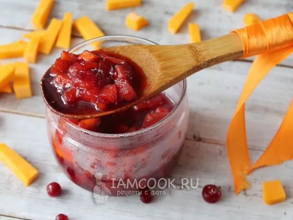 Фото блюда: Варенье из тыквы с клюквой