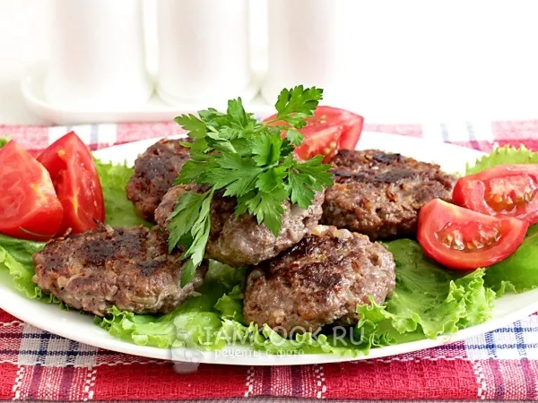 Фото блюда: Бифштекс рубленый