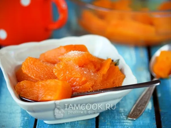 Фото блюда: Десерт из тыквы в микроволновке