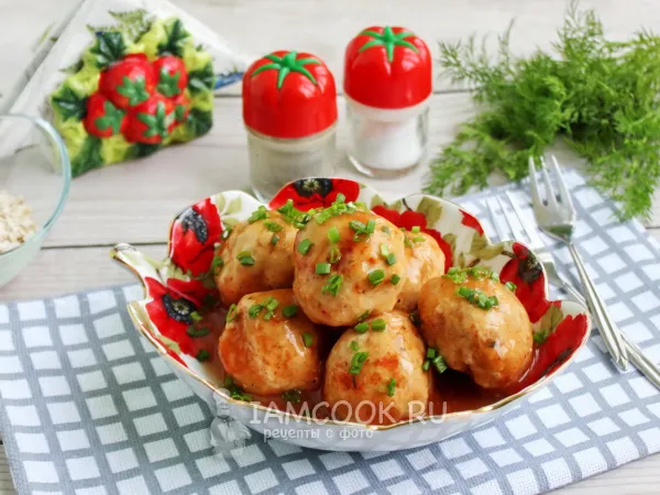 Фото готового блюда: Тефтели из индейки без риса