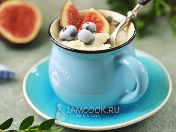 Фото блюда: Каша из рисовых хлопьев на молоке