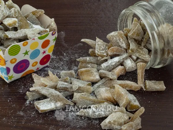 Фото готового блюда: Цукаты из ревеня