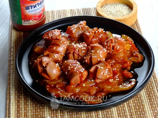 Фото блюда: Сосиски по-корейски