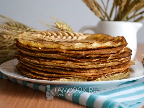 Фото готового блюда: Диетические овсяные блины