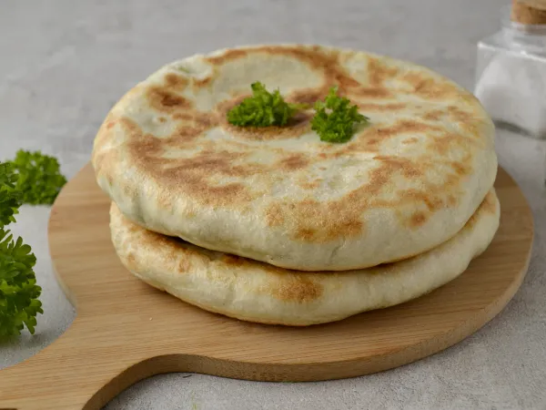 Фото блюда: Сырно-картофельный «хлеб» на сковороде