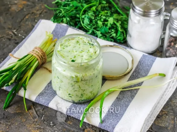 Фото блюда: Черемша с салом на зиму