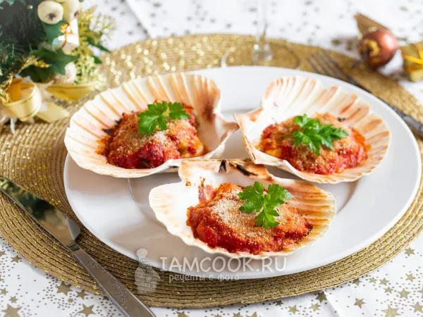 Фото блюда: Кокиль из морепродуктов