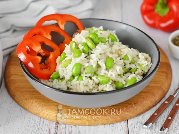 Фото блюда: Рис с бобами эдамаме