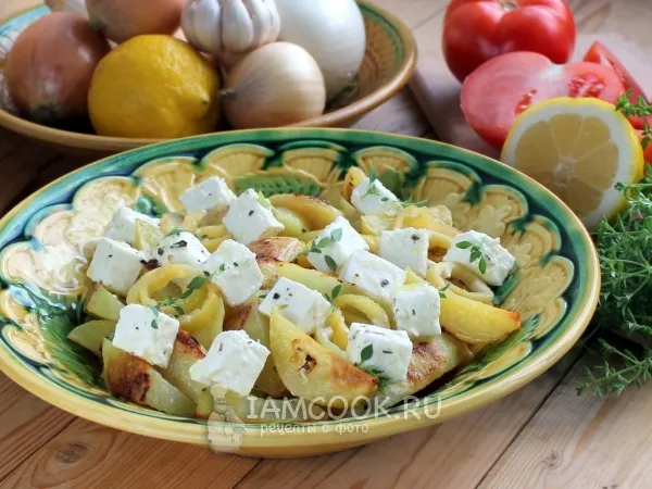 Фото готового блюда: Картофель с сыром по гречески