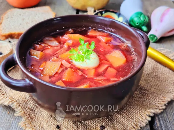 Фото блюда: Борщ с репой