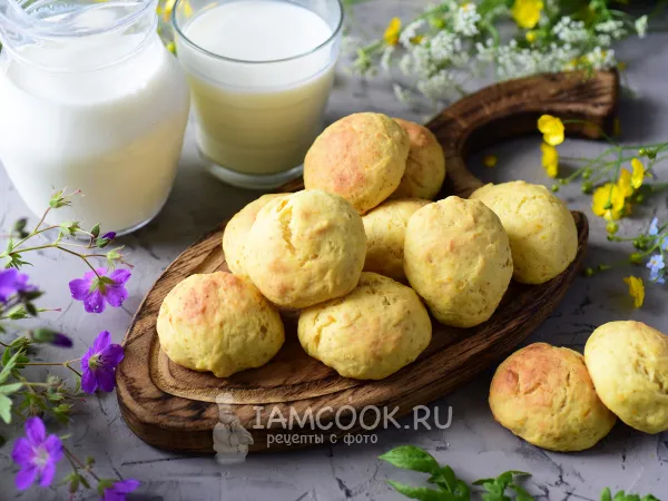 Фото готового блюда: Творожное печенье с апельсиновой цедрой