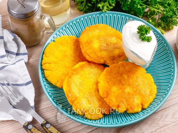 Фото блюда: Кукурузные лепешки с сыром