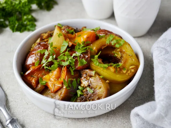 Фото блюда: Овощи в духовке как на мангале