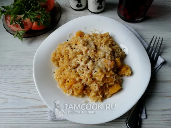 Фото блюда: Тушёная тыква с рисом